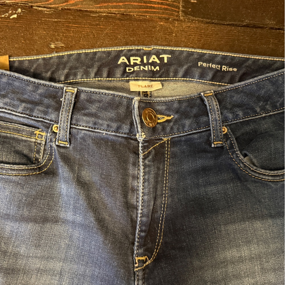 Ariat Dark Blue Flare Women's Jeans - Picture 3 of 3